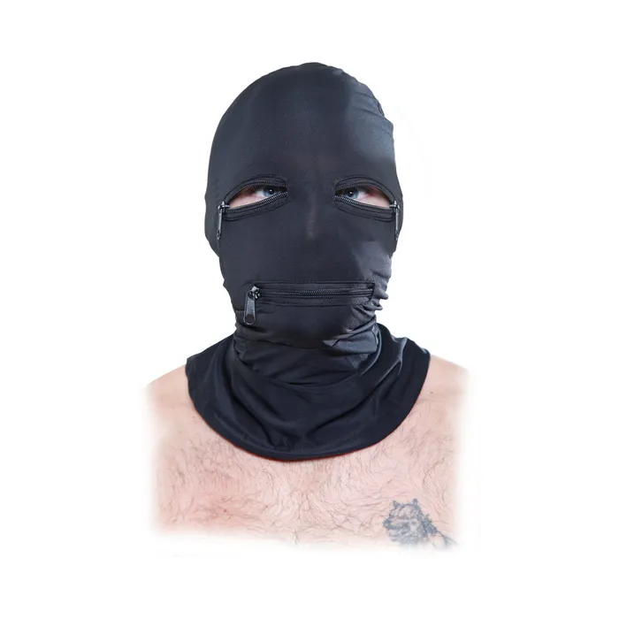 FF Black Zipper Face Hood Fairvillacom Anal
