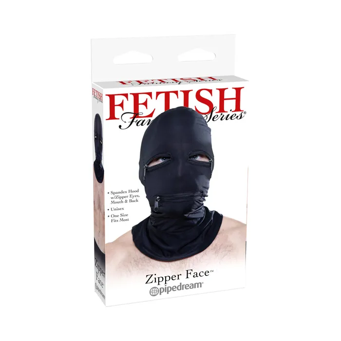 FF Black Zipper Face Hood Fairvillacom Anal