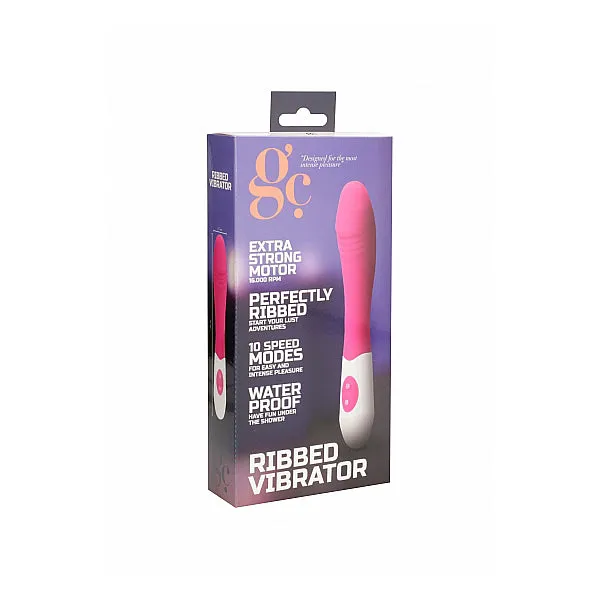 GC Ribbed Vibrator Pink Fairvillacom Vibrators