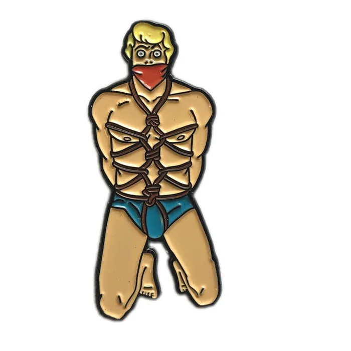 Geeky amp Kinky Freddy Bound Pin Geeky amp Kinky Vibrators