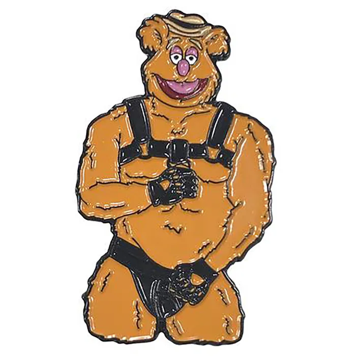 Geeky amp Kinky Restraints Geeky amp Kinky Fozzie Leather Pin