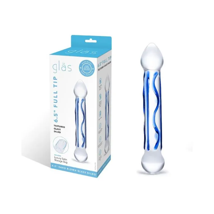 Glas 65in Full Tip Textured Glas Dildo Fairvillacom Dildos