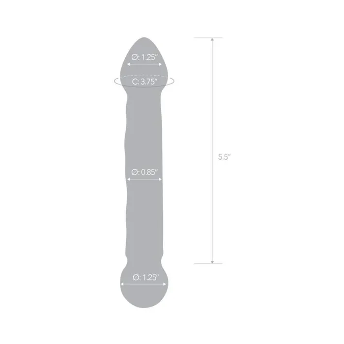 Glas 65in Full Tip Textured Glas Dildo Fairvillacom Dildos