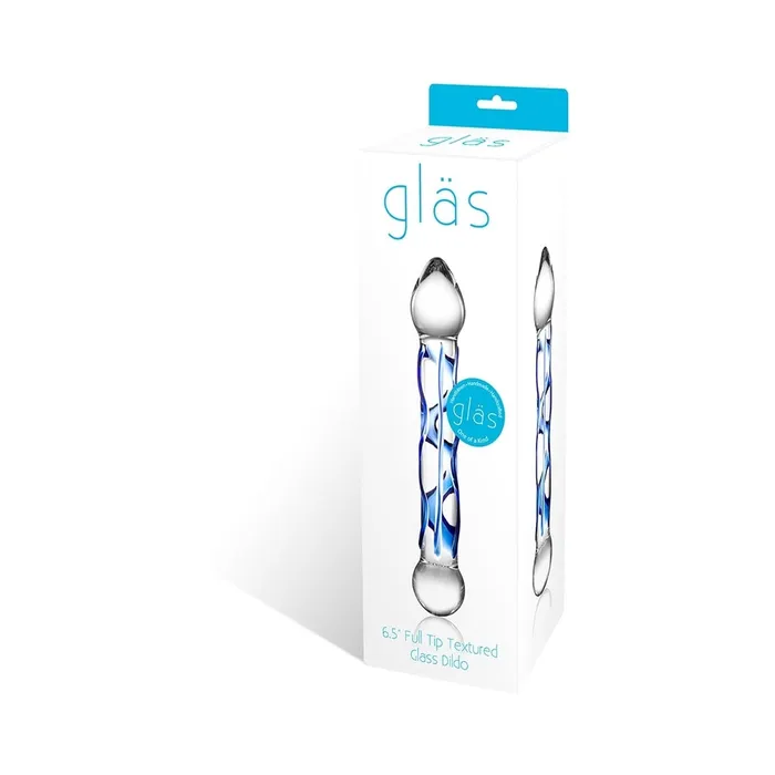 Glas 65in Full Tip Textured Glas Dildo Fairvillacom Dildos