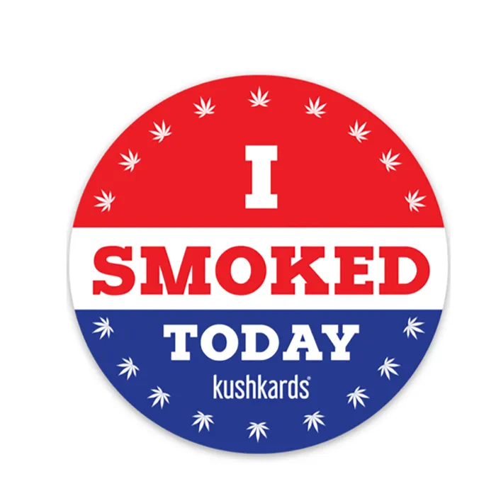 I Smoked Today Stickers 3pk KushKards Vibrators