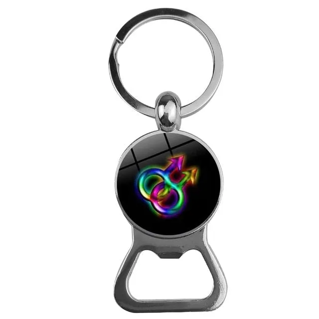 LGBT Pride bottle opener keychain 29 variants ShhhOb Vibrators