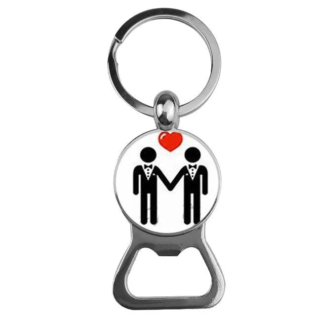 LGBT Pride bottle opener keychain 29 variants ShhhOb Vibrators