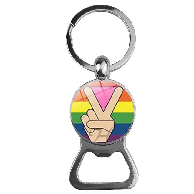 LGBT Pride bottle opener keychain 29 variants ShhhOb Vibrators