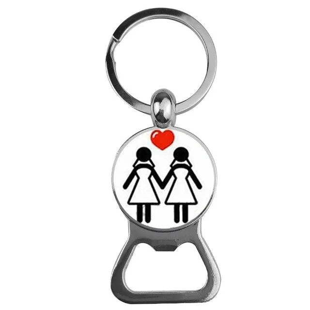 LGBT Pride bottle opener keychain 29 variants ShhhOb Vibrators