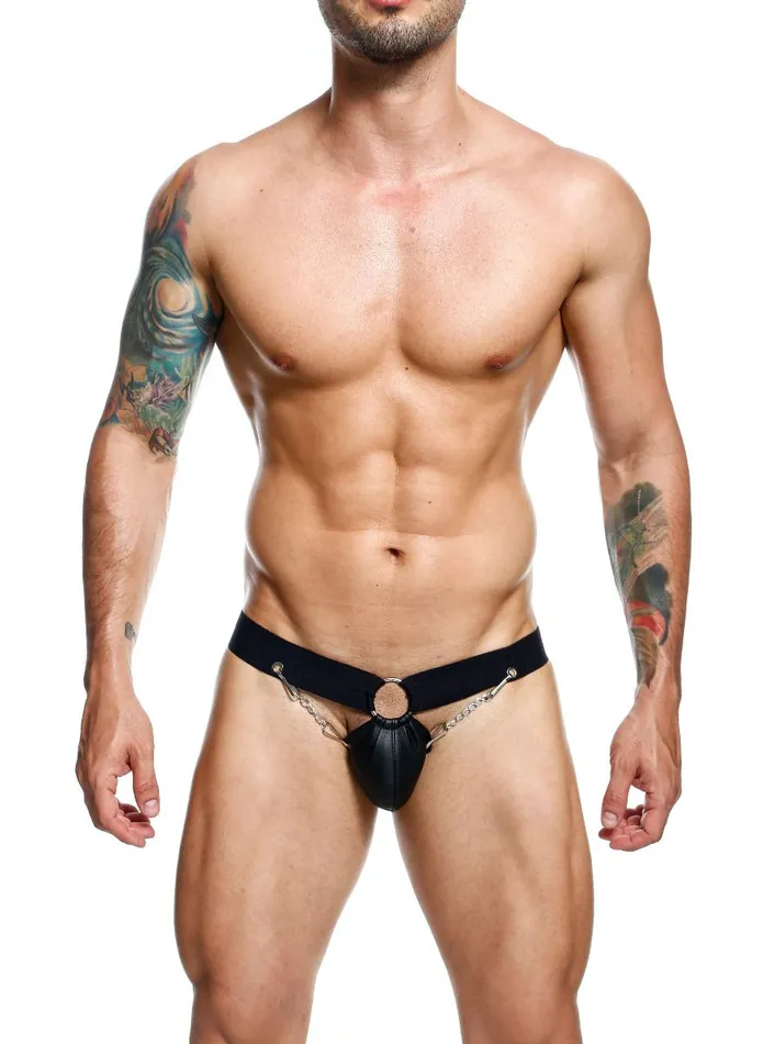 MALE BASICS DNGEON CHAIN JOCKSTRAP BLACK OS HANGING Fairvillacom Anal