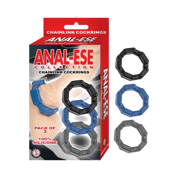 Male Sex Toys Fairvillacom ANALESE COLLECTION CHAIN LINK COCK RINGS