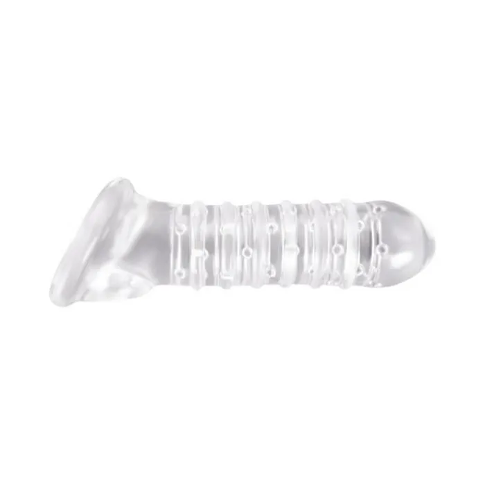 Male Sex Toys Fairvillacom Renegade Ribbed Extension Clear Sleeve