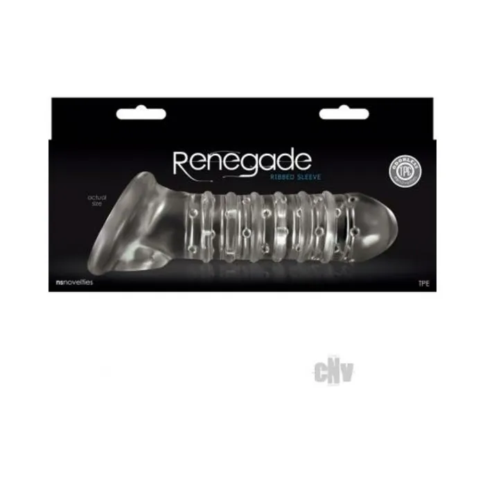 Male Sex Toys Fairvillacom Renegade Ribbed Extension Clear Sleeve