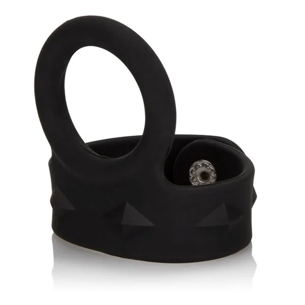 Male Sex Toys Fairvillacom Silicone TriSnap Scrotum Support Ring Large