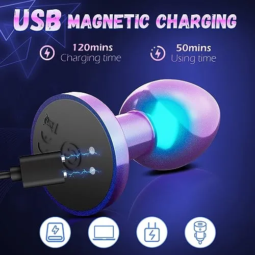 Male Sex Toys NobleSen Vibrating Butt Plug with Metallic Finishing KERERO