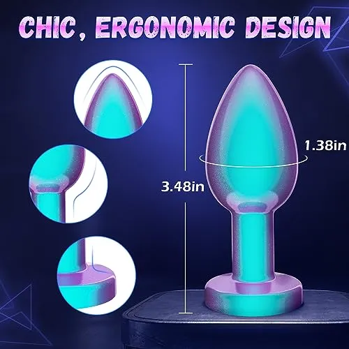 Male Sex Toys NobleSen Vibrating Butt Plug with Metallic Finishing KERERO