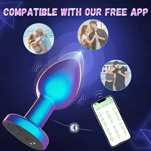 Male Sex Toys NobleSen Vibrating Butt Plug with Metallic Finishing KERERO