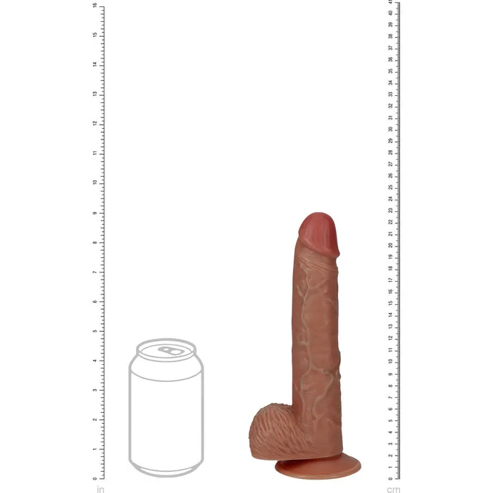 REALROCK 23cm Vibrating Cock with Balls Tan ShhhWndsr Female Sex Toys REALROCK 23cm Vibrating Cock with Balls Tan ShhhWndsr Female Sex Toys