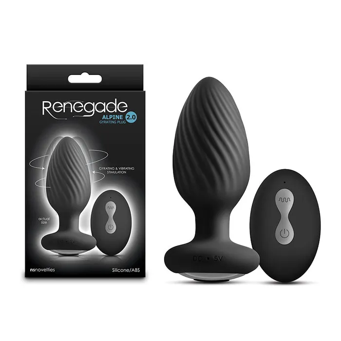 Renegade Alpine 20 107 cm USB Rechargeable Gyrating Anal Plug with Remote ShhhWndsr Male Sex Toys Renegade Alpine 20 107 cm USB Rechargeable Gyrating Anal Plug with Remote ShhhWndsr Male Sex Toys