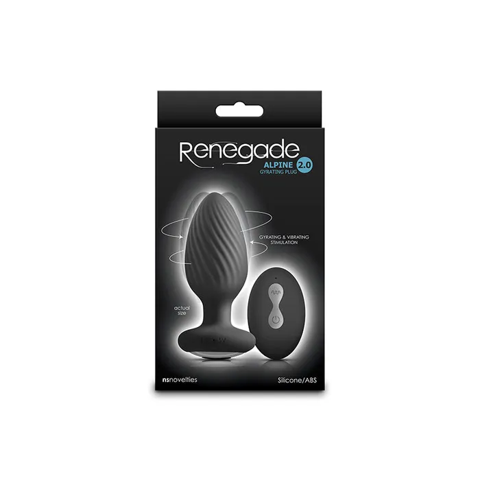 Renegade Alpine 20 107 cm USB Rechargeable Gyrating Anal Plug with Remote ShhhWndsr Male Sex Toys Renegade Alpine 20 107 cm USB Rechargeable Gyrating Anal Plug with Remote ShhhWndsr Male Sex Toys