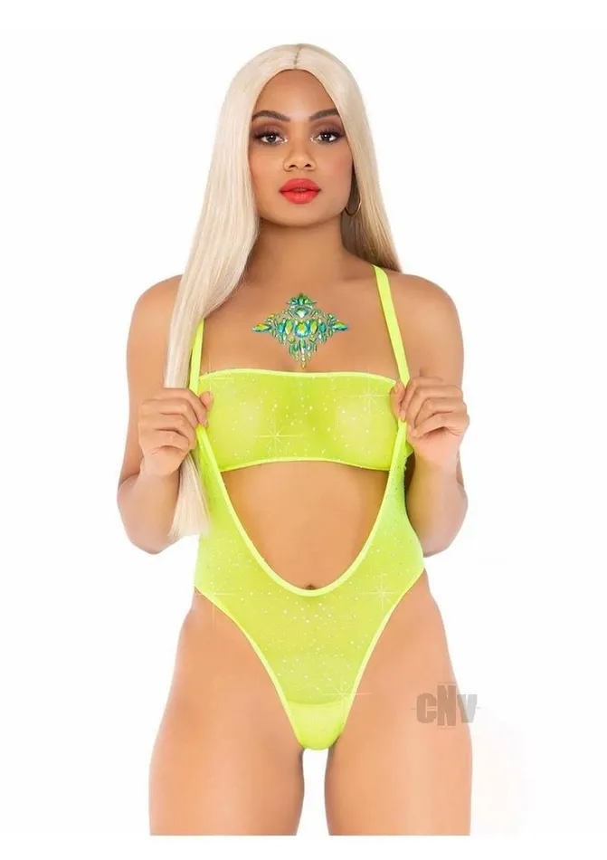 Rhinestone Mesh Bandeaubody Os 2pc Ylw Fairvillacom Female Sex Toys