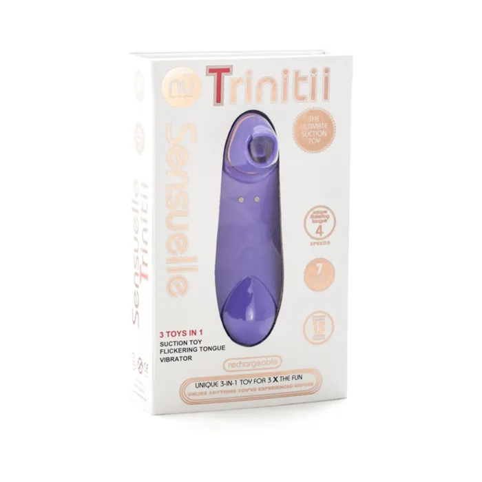Sensuelle Trinitii 3in1 Suction Tongue Vibe Fairvillacom Vibrators