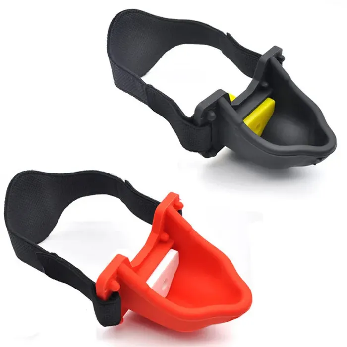 ShhhAE Piss Trough Mouth Gag with changeable inserts Black or Red Anal