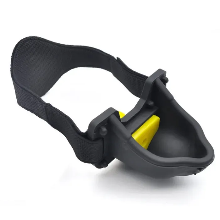 ShhhAE Piss Trough Mouth Gag with changeable inserts Black or Red Anal