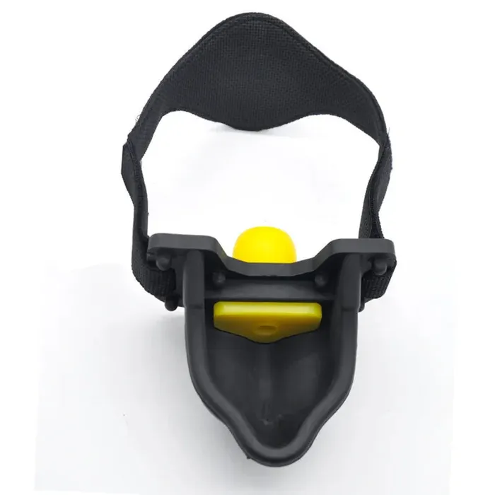 ShhhAE Piss Trough Mouth Gag with changeable inserts Black or Red Anal