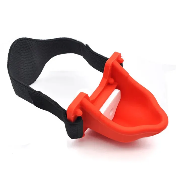 ShhhAE Piss Trough Mouth Gag with changeable inserts Black or Red Anal