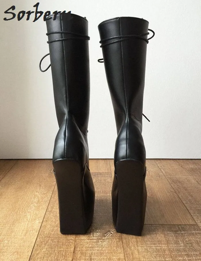 ShhhOb Anal Sorbern Hoof Heel midcalf boot Pointed toe extreme heels for Pony play BDSM