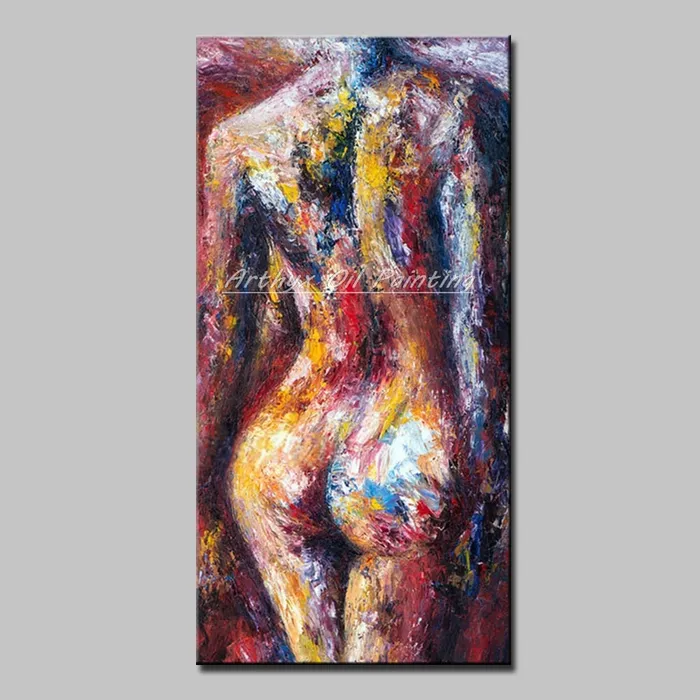 ShhhOb Female Sex Toys Stunning naked rear aspect portrait abstract pastel on canvas