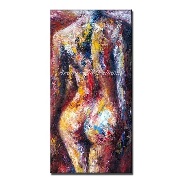 ShhhOb Female Sex Toys Stunning naked rear aspect portrait abstract pastel on canvas
