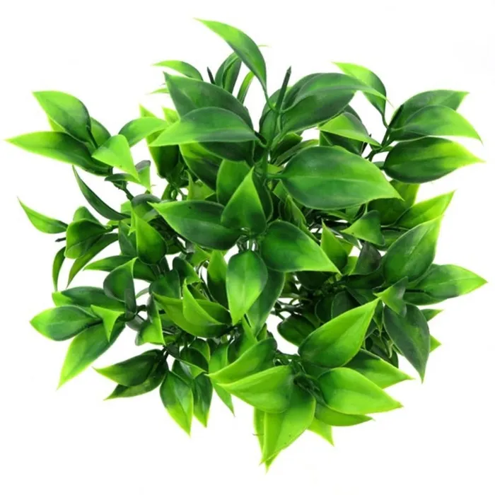 ShhhOb Male Sex Toys Green medium sized artificial plant 7 forks of foliage with approx 35 leaves