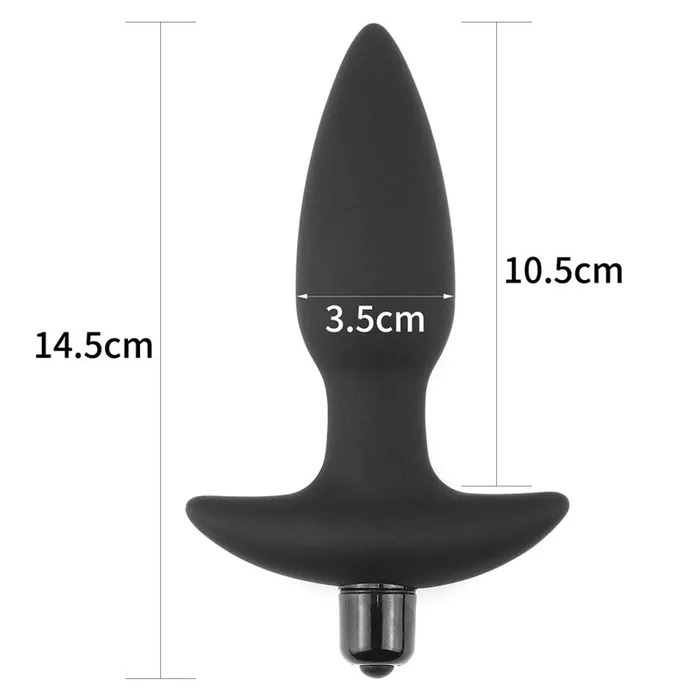 ShhhWndsr Anal Anal Indulgence 10 speed Vibrating Silicone Anal Massager