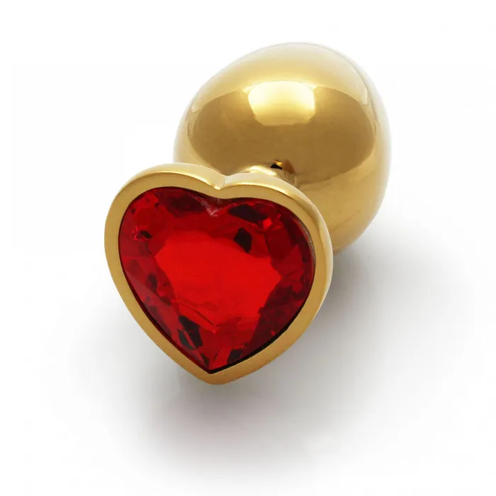ShhhWndsr Anal OUCH Heart Gem Gold Butt Plug Large ShhhWndsr Anal OUCH Heart Gem Gold Butt Plug Large