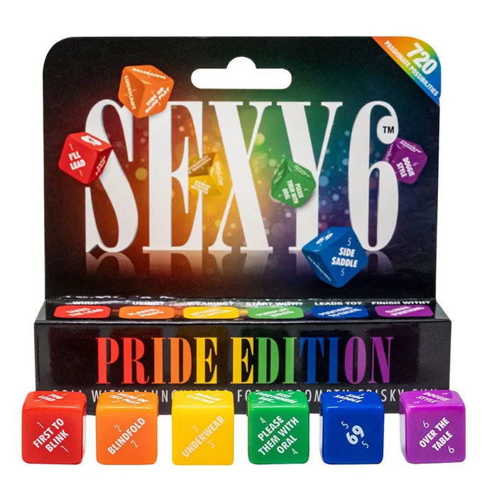 ShhhWndsr Couples Sexy 6 Pride Edition Couples Dice Game