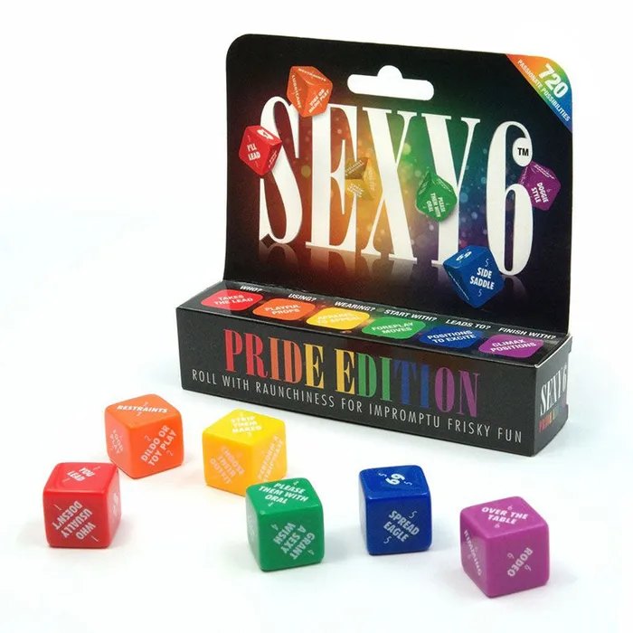 ShhhWndsr Couples Sexy 6 Pride Edition Couples Dice Game ShhhWndsr Couples Sexy 6 Pride Edition Couples Dice Game