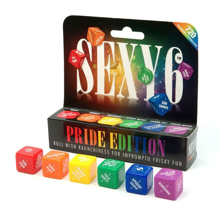 ShhhWndsr Couples Sexy 6 Pride Edition Couples Dice Game ShhhWndsr Couples Sexy 6 Pride Edition Couples Dice Game
