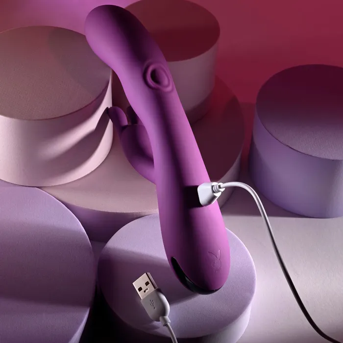 ShhhWndsr Female Sex Toys Playboy Pleasure BUSY BUNNY 226 cm USB Rechargeable Rabbit Vibrator with Tapping Shaft ShhhWndsr Female Sex Toys Playboy Pleasure BUSY BUNNY 226 cm USB Rechargeable Rabbit Vibrator with Tapping Shaft