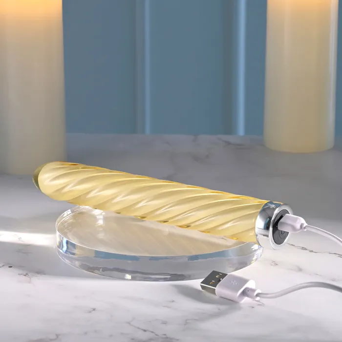 ShhhWndsr Female Sex Toys Playboy Pleasure TWIST OF FATE 175 cm USB Rechargeable Glass Vibrator ShhhWndsr Female Sex Toys Playboy Pleasure TWIST OF FATE 175 cm USB Rechargeable Glass Vibrator