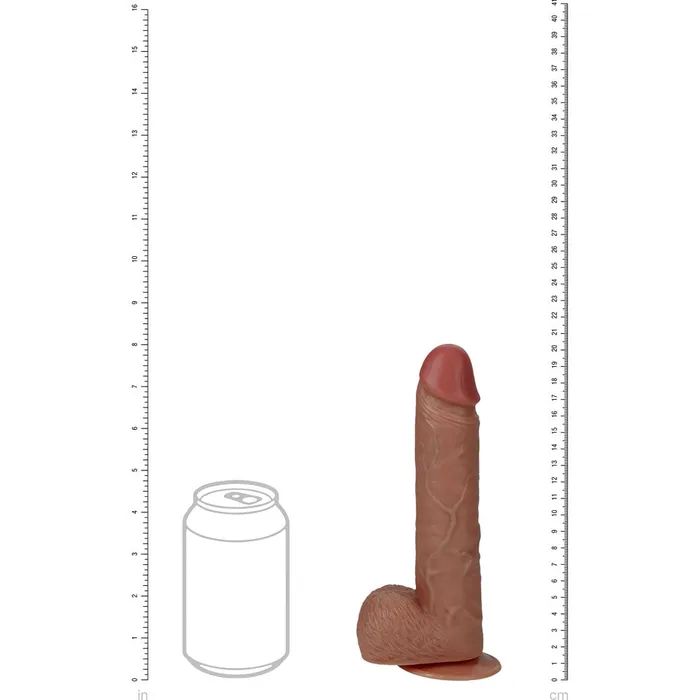 ShhhWndsr Female Sex Toys REALROCK 20cm Vibrating Rotating Cock With Balls Tan ShhhWndsr Female Sex Toys REALROCK 20cm Vibrating Rotating Cock With Balls Tan