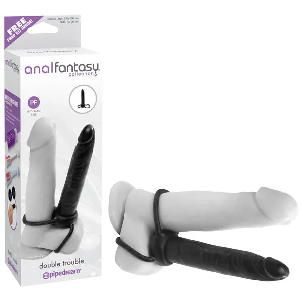 ShhhWndsr Male Sex Toys Anal Fantasy Collection Double Trouble 131 cm 525 Anal Dong Cock Ring ShhhWndsr Male Sex Toys Anal Fantasy Collection Double Trouble 131 cm 525 Anal Dong Cock Ring