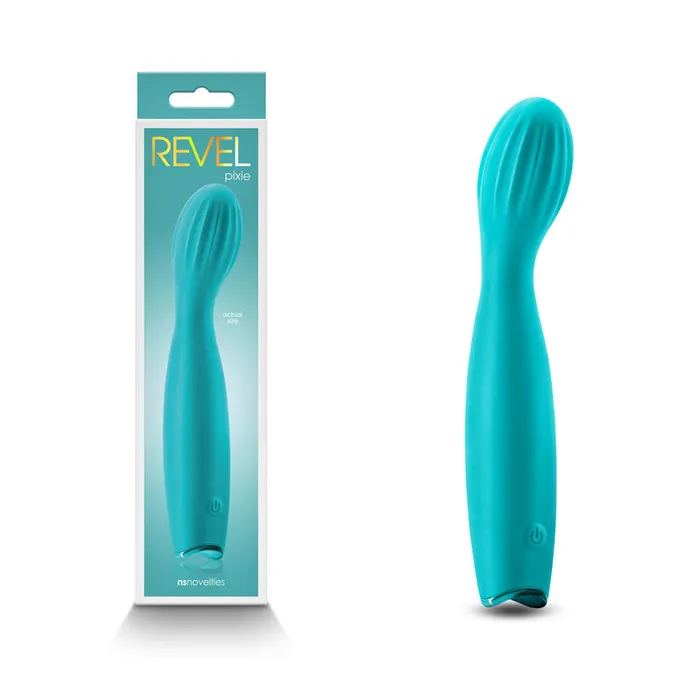 ShhhWndsr Vibrators Revel Pixie 173 cm USB Rechargeable G Spot Vibrator Teal ShhhWndsr Vibrators Revel Pixie 173 cm USB Rechargeable G Spot Vibrator Teal