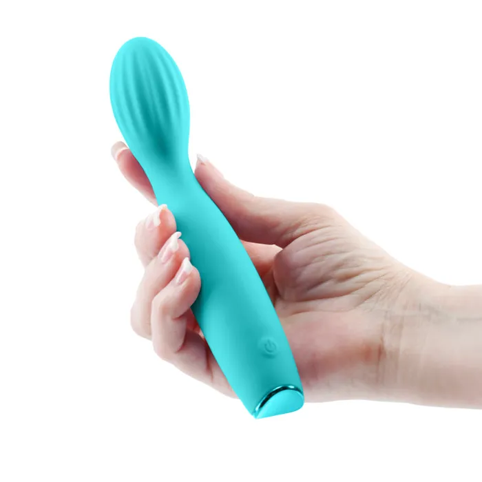 ShhhWndsr Vibrators Revel Pixie 173 cm USB Rechargeable G Spot Vibrator Teal