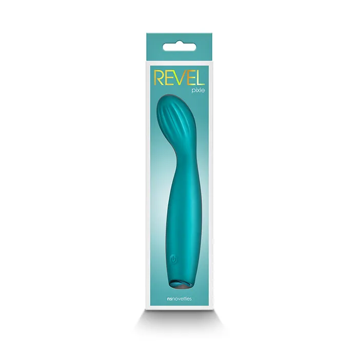 ShhhWndsr Vibrators Revel Pixie 173 cm USB Rechargeable G Spot Vibrator Teal