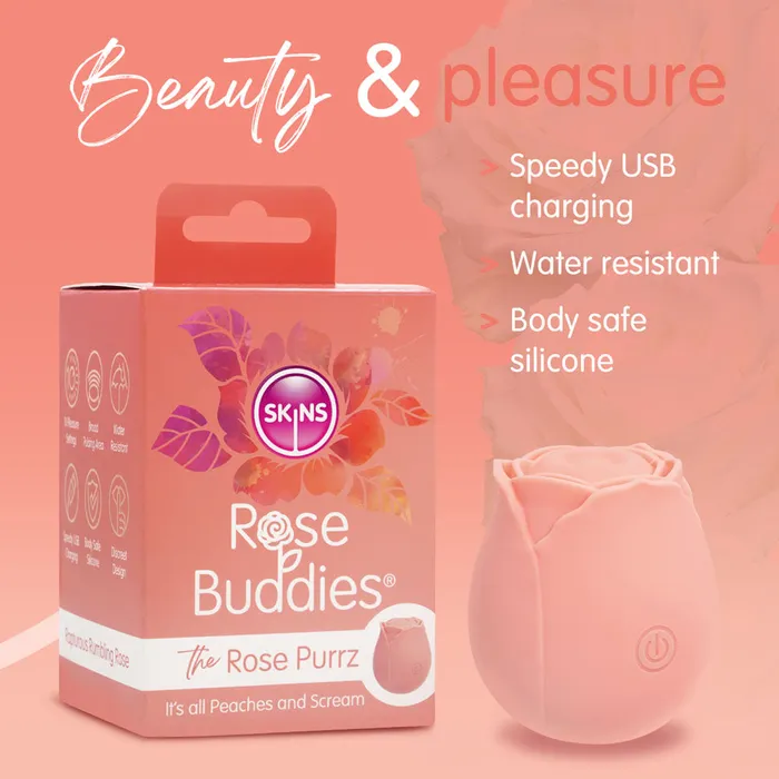 ShhhWndsr Vibrators Skins Rose Buddies PURRZ Clit Stim Rose Pink ShhhWndsr Vibrators Skins Rose Buddies PURRZ Clit Stim Rose Pink