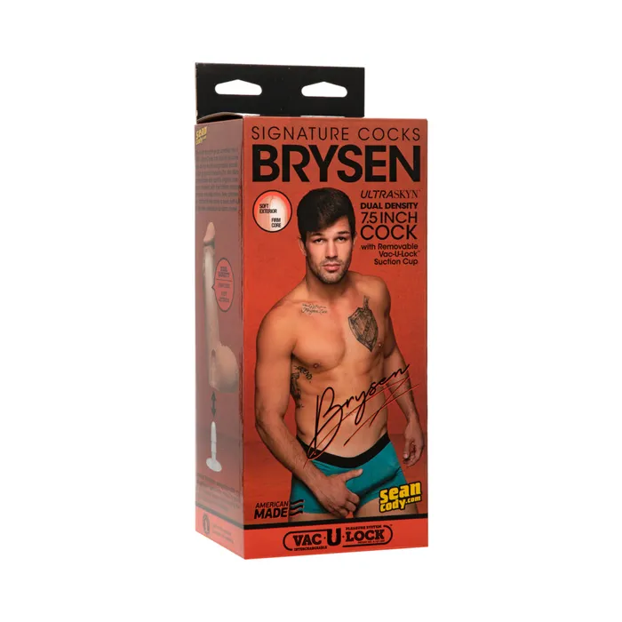 Signature Cocks Brysen 75 Inch Ultraskyn Cock With Removable Vaculock Suction Cup Vanilla Fairvillacom Dildos
