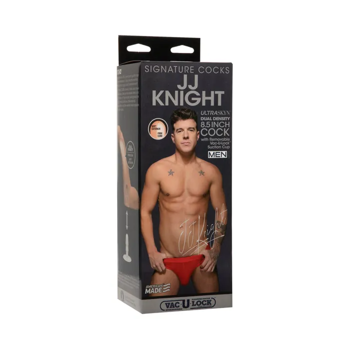 Signature Cocks Jj Knight 85 Inch Ultraskyn Cock With Removable Vaculock Suction Cup Vanilla Fairvillacom Dildos