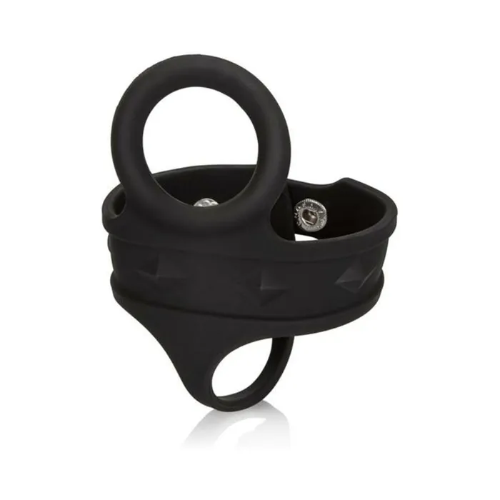 Silicone Tri Snap Scrotum Ball Spreader Black Fairvillacom Anal